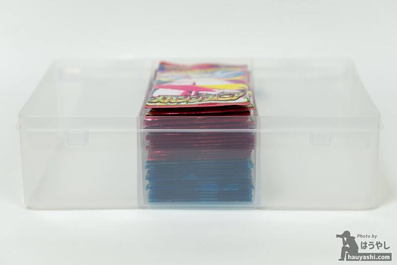 5枚入り30パックを1列に収納（正面）